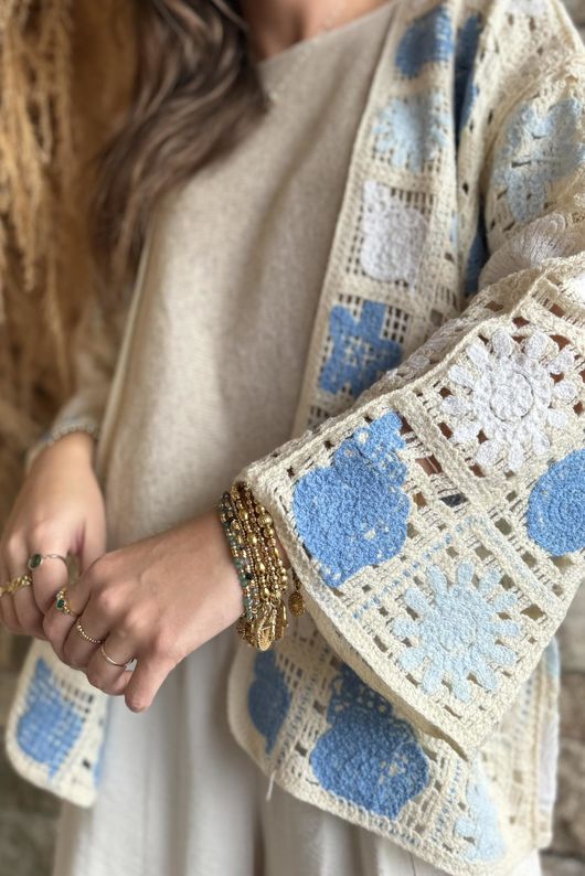 Esme Cardigan Soft Cobalt